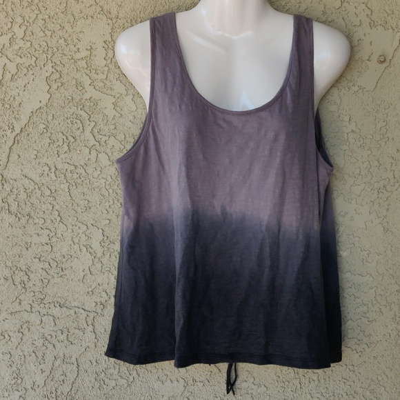 Adam Levine Collection Tops - Adam Levine grayish ombre laced back tank top